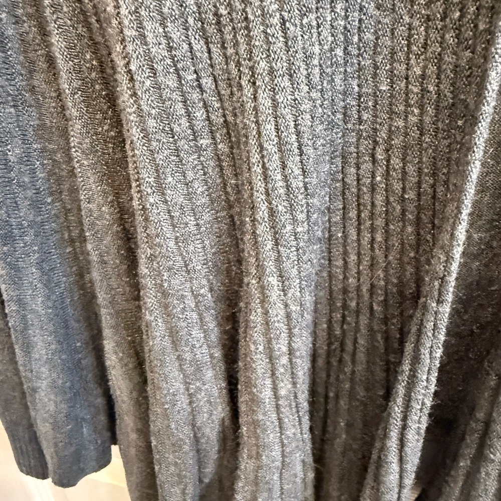 Debbie Morgan Charcoal Open Front Cardigan - Picture 5 of 10